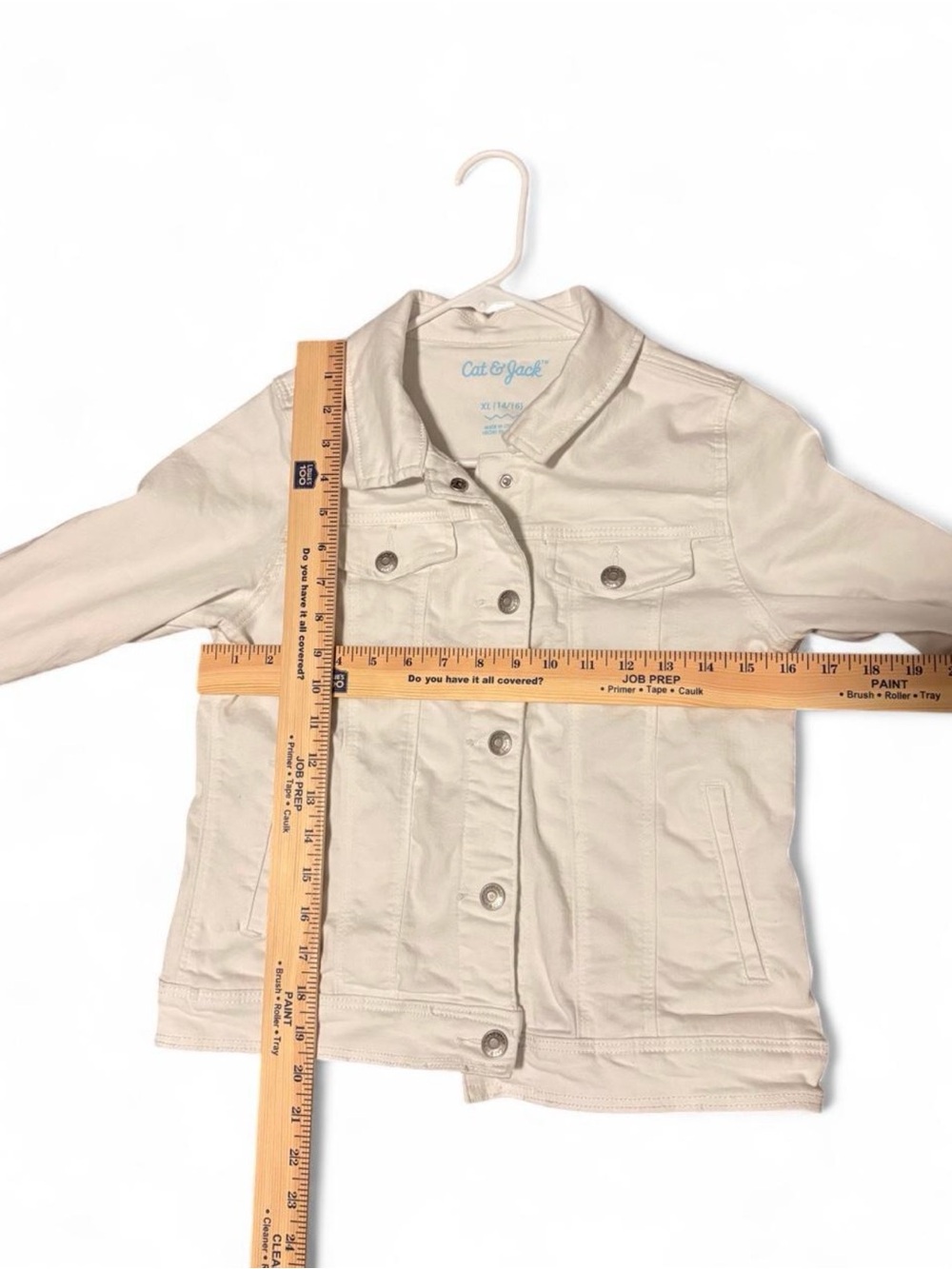 Cat & Jack White Jean Jacket - Picture 6 of 6